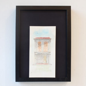 geylang shophouse series - singapore watercolour painting for sale