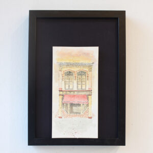 geylang shophouse series - singapore watercolour painting for sale