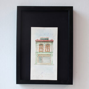 geylang shophouse series - singapore watercolour painting for sale