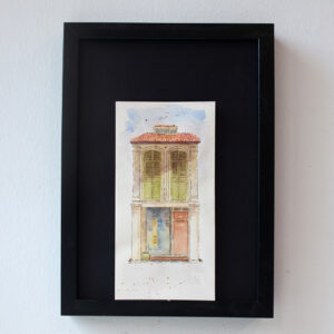 geylang shophouse series - singapore watercolour painting for sale